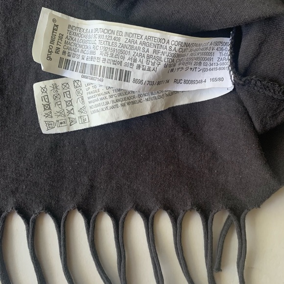 Zara Girls Long Sleeves Top, Crew Neck with Print - Picture 4 of 5